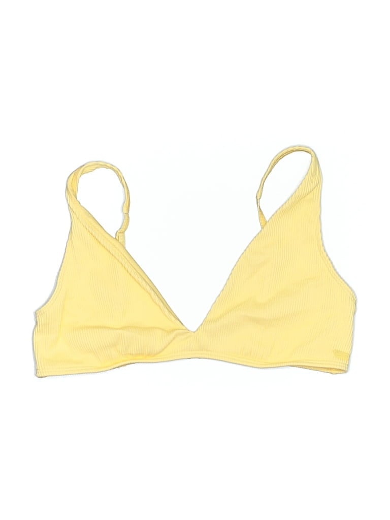 Pre-owned Roxy Swimsuit Top Yellow Swimwear