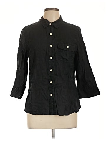 Talbots 3/4 Sleeve Button-Down Shirt (view 1)