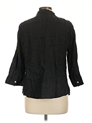Talbots 3/4 Sleeve Button-Down Shirt (view 2)