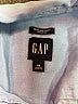 Gap 100% Linen Blue Long Sleeve Button-Down Shirt Size M - photo 7