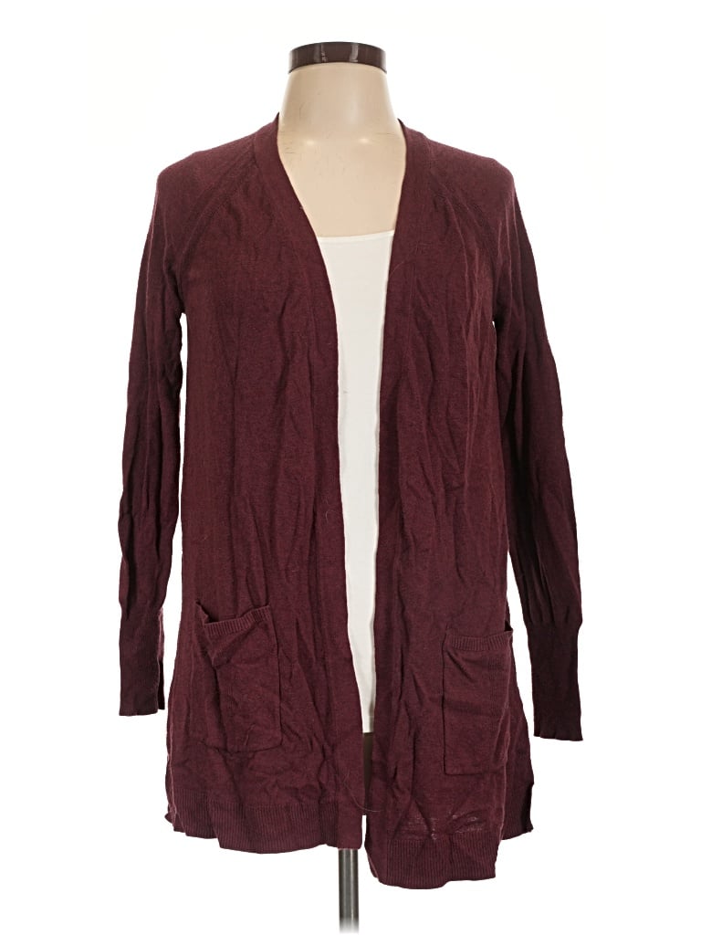 Pre-owned Mossimo Cardigan Sweater In Burgundy