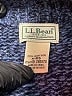 L.L.Bean 100% Lambswool Tweed Blue Wool Pullover Sweater Size M - photo 7