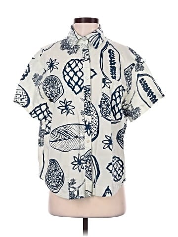 Petal and Pup Short Sleeve Button-Down Shirt (view 1)