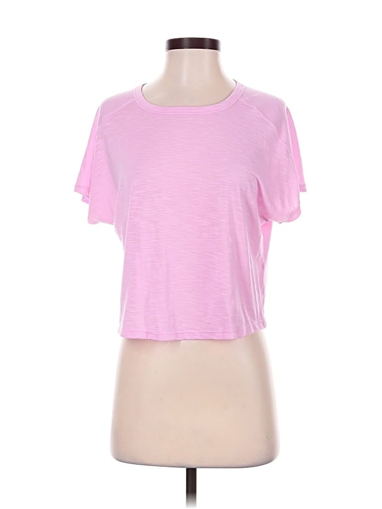 Pre-owned Zella Short Sleeve T-shirt In Pink