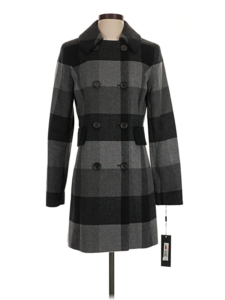 Donna Karan Wool Coat In Gray