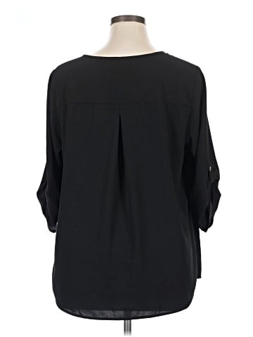 Susan Graver 3/4 Sleeve Blouse (view 2)