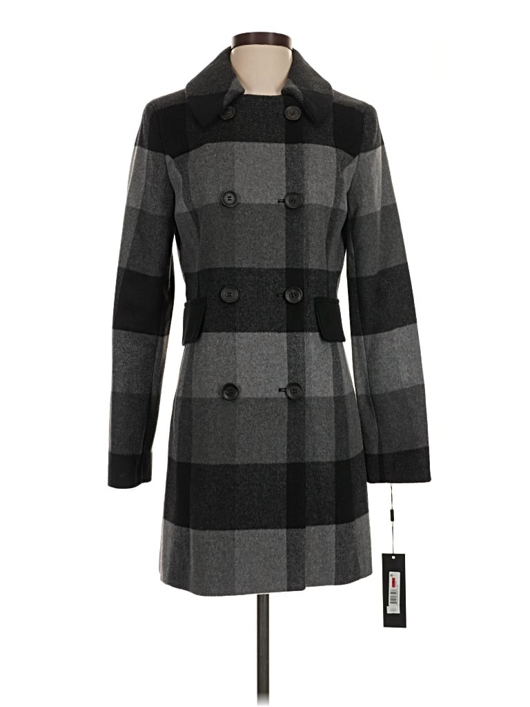 Donna Karan Wool Coat In Gray