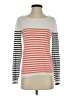 Hinge 100% Cotton Stripes White Pullover Sweater Size S - photo 1