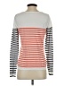 Hinge 100% Cotton Stripes White Pullover Sweater Size S - photo 2