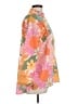 Unbranded Floral Orange 3/4 Sleeve Blouse Size L - photo 4