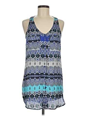 Aqua Sleeveless Blouse (view 1)