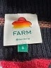 FARM Rio Print Black Pullover Sweater Size S - photo 7