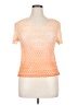 Notations 100% Polyester Orange Short Sleeve Top Size XL - photo 1