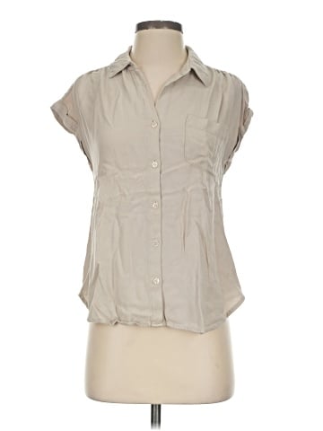 Olive and Oak Sleeveless Button-Down Shirt (view 1)