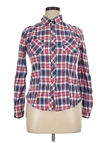 Ultra Flirt Long Sleeve Button-Down Shirt (view 1)