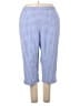 Alfred Dunner 100% Polyester Checkered-gingham Blue Casual Pants Size 20 - photo 1