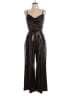 Eliza J Metallic Black Jumpsuit Size 10 - photo 1