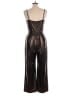 Eliza J Metallic Black Jumpsuit Size 10 - photo 2