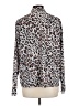 Ecowish 100% Polyester Animal Print Brown Long Sleeve Blouse Size L - photo 2
