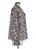 Ecowish 100% Polyester Animal Print Brown Long Sleeve Blouse Size L - photo 4