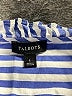 Talbots 100% Cotton Stripes Blue Short Sleeve Blouse Size L - photo 7