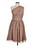Bill Levkoff 100% Polyester Solid Tan Cocktail Dress Size 12 - photo 1