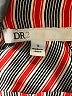 DR2 100% Polyester Stripes Red Long Sleeve Blouse Size S - photo 7