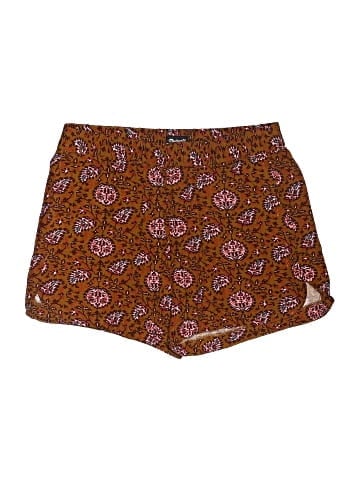 Madewell Drapey Pull-On Shorts in Warm Paisley (view 1)