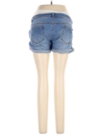 Indigo Blue Denim Shorts (view 2)