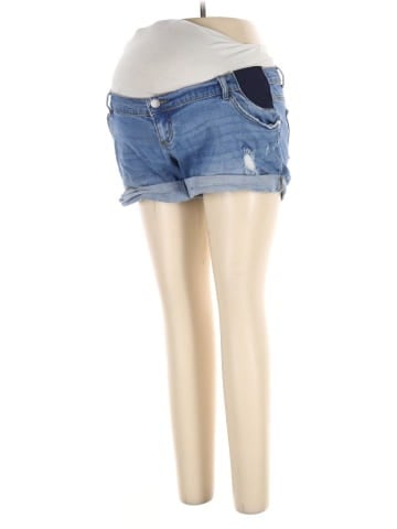 Indigo Blue Denim Shorts (view 1)
