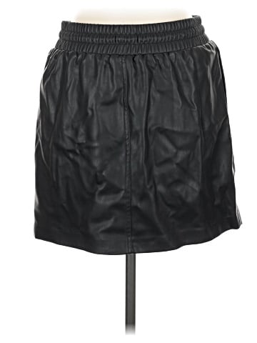 Topshop Faux Leather Skirt (view 2)
