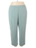 Alfred Dunner 100% Polyester Solid Teal Casual Pants Size 20 - photo 1