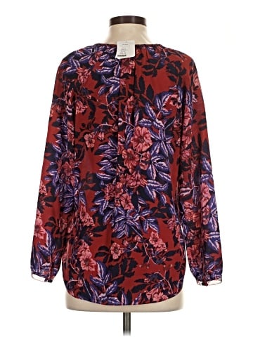 Rebecca Taylor Long Sleeve Silk Top (view 2)