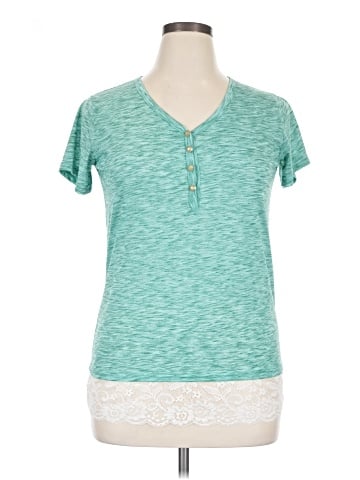 Adiktd Jeans Short Sleeve Top (view 1)