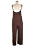 Ellos Solid Brown Jumpsuit Size L - photo 2