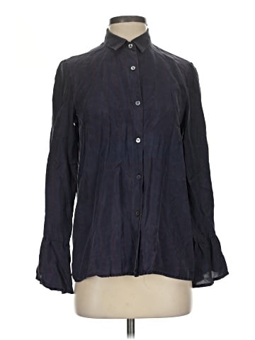 Etienne Aigner Long Sleeve Silk Top (view 1)