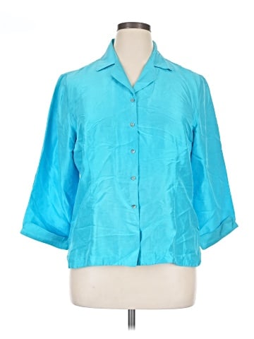 Worthington 3/4 Sleeve Silk Top (view 1)
