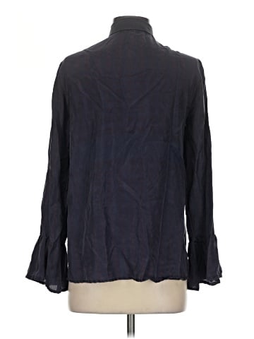Etienne Aigner Long Sleeve Silk Top (view 2)