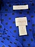 Chico's 100% Cotton Polka Dots Blue Long Sleeve Blouse Size M - photo 7