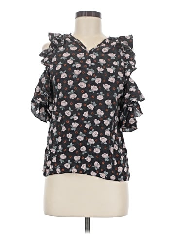 Rebecca Taylor Short Sleeve Silk Top (view 1)
