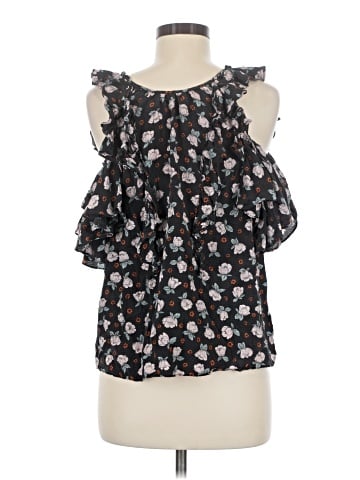 Rebecca Taylor Short Sleeve Silk Top (view 2)