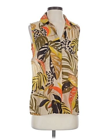 CAbi Sleeveless Button-Down Shirt (view 1)
