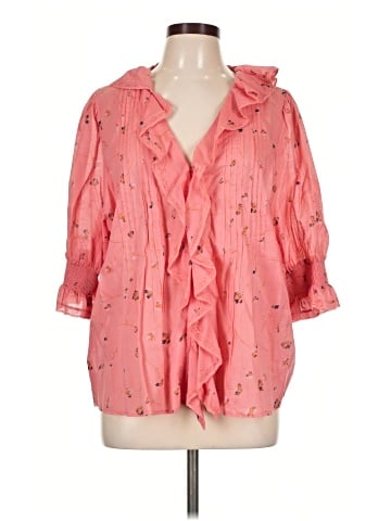 Sundance 3/4 Sleeve Button-Down Shirt (view 1)