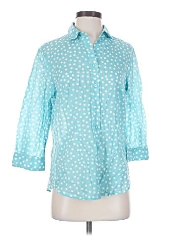 Coldwater Creek 3/4 Sleeve Button-Down Shirt (view 1)