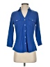 J. McLaughlin Blue 3/4 Sleeve Blouse Size S - photo 1