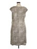Connected Apparel Metallic Silver Cocktail Dress Size 16 - photo 2