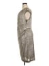 Connected Apparel Metallic Silver Cocktail Dress Size 16 - photo 5