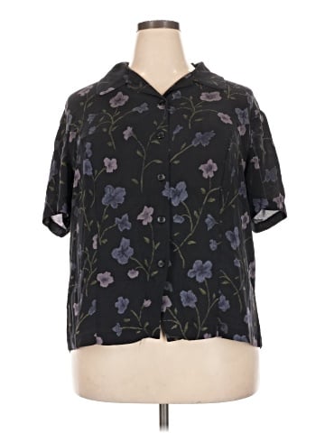 Jones New York Short Sleeve Silk Top (view 1)