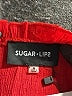 Sugar Lips 100% Polyester Solid Red Romper Size S - photo 4