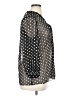 Alice + Olivia Polka Dots Silver 3/4 Sleeve Blouse Size 1X - photo 4